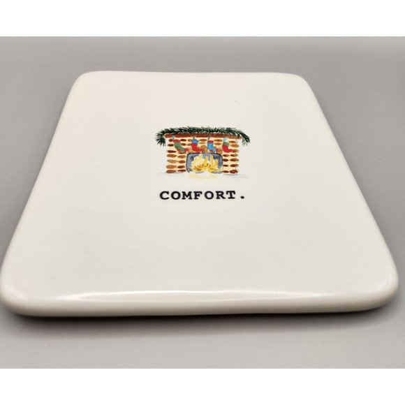 Rae Dunn Comfort Fireplace Christmas Stockings Trivet Hot Plate - Picture 1 of 4